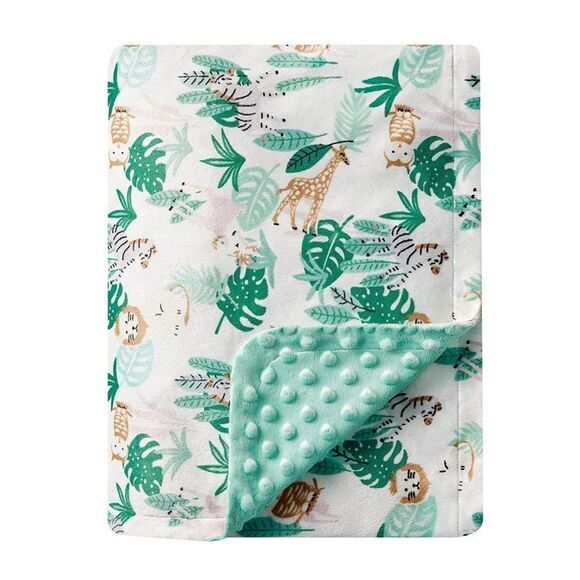 Baby Soft Blanket Swaddle Plush Newborn Boy Animal‎ Print - Picture 1 of 7